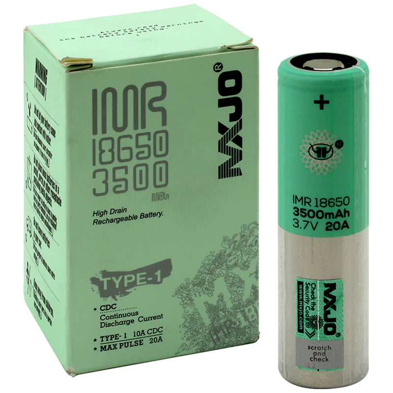 MXJO Type-1 3500mAh 18650 Battery (Sold as Pack of 4)