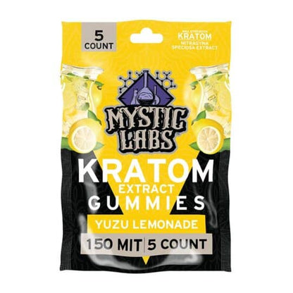 Mystic Labs Blood Orange Kratom Extract Gummies 5ct/ 6 Units / Display