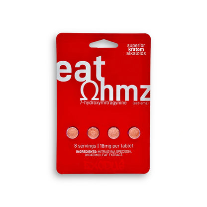 Eat OHMZ Kratom Extract Tablets 4ct 18mg Per Tablet/6Packs Per Box