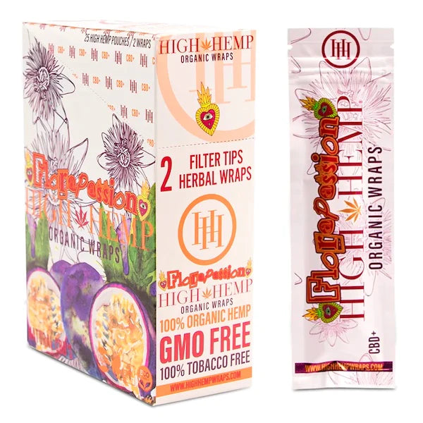 High Hemp Organic Wraps 2ct (25/Pack)