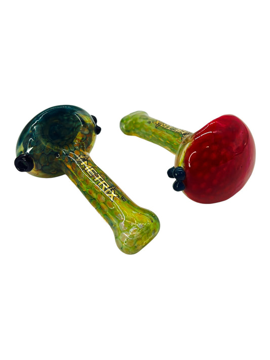 METRIX HONEYCOMB FUMED COLOR HEAD HANDPIPE ASSORTED COLOR 5" - BAG OF 5